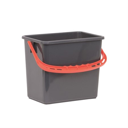 Hink Grå med Rött handtag 6L